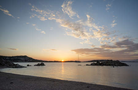 Sunsets in the La Maddalena Archipelago National Parkの写真素材