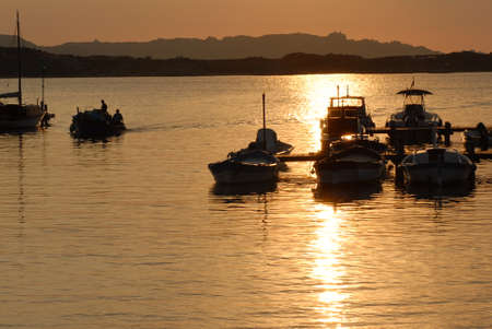Sunrise on the islands of the La Maddalena Archipelagoの写真素材