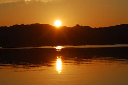 Sunrise in La Maddalenaの写真素材