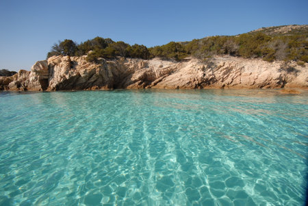 Spargi, Cala Granara. Archipelago of La Maddalenaの写真素材