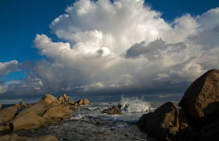 Sardinia, seascape La Maddalena archipelagoの写真素材