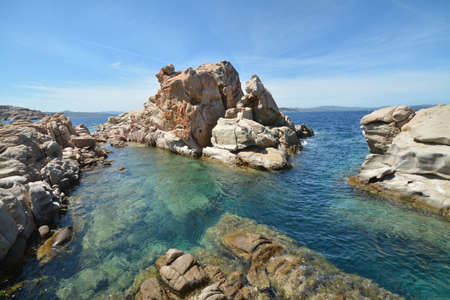 Seascape of the La Maddalena Archipelago National Park, Sardiniaの写真素材