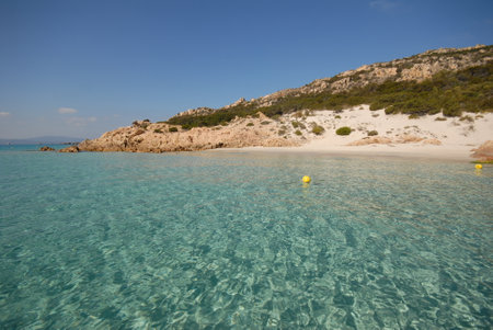 Seascape of the La Maddalena Archipelago National Park, Sardiniaの写真素材