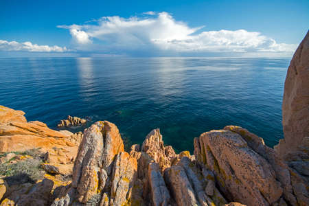 Seascape of the La Maddalena Archipelago National Park, Sardiniaの写真素材