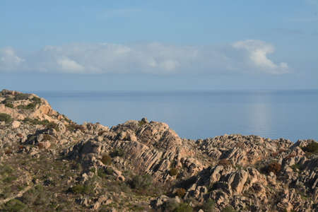 Seascape of the La Maddalena Archipelago National Park, Sardiniaの写真素材