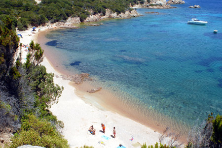 Seascape of the La Maddalena Archipelago National Park, Sardiniaの写真素材