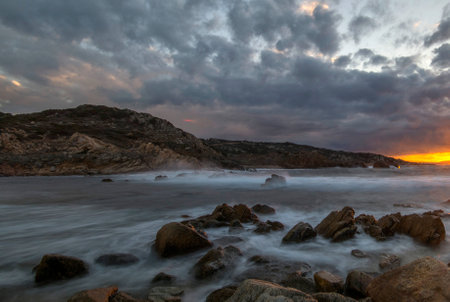 Seascape of the La Maddalena Archipelago National Park, Sardiniaの写真素材