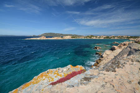 Seascape of the La Maddalena Archipelago National Park, Sardiniaの写真素材