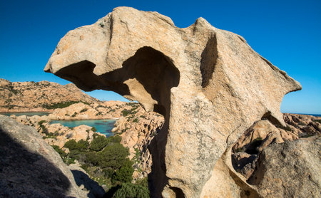 Seascape of the La Maddalena Archipelago National Park, Sardiniaの写真素材