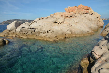 Seascape of the La Maddalena Archipelago National Park, Sardiniaの写真素材
