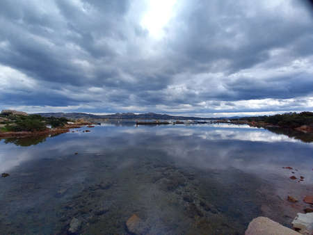 Seascape of the La Maddalena Archipelago National Park, Sardiniaの写真素材