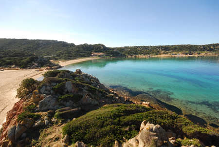 Seascape of the La Maddalena Archipelago National Park, Sardiniaの写真素材