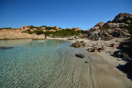 Sardinia, seascape La Maddalena archipelagoの写真素材