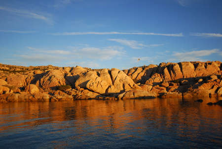 Sardinia, seascape La Maddalena archipelagoの写真素材
