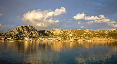 Sardinia, seascape La Maddalena archipelagoの写真素材