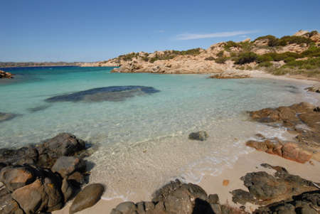 Sardinia, seascape La Maddalena archipelagoの写真素材