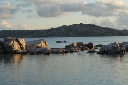 Boat in Sardiniaの写真素材