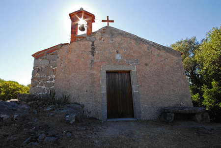 Church of San Giovanni, Bassacutena, Sardiniaの写真素材