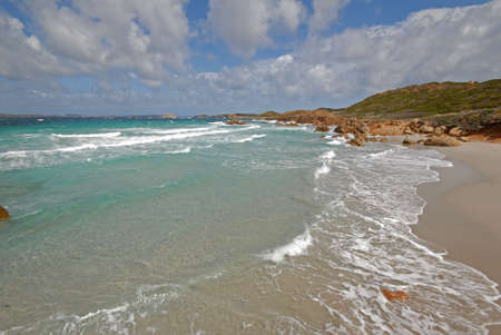 Bassa Trinita beach, La Maddalena Archipelago, Sardiniaの写真素材
