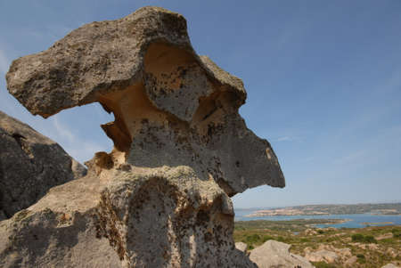Rocks in the La Maddalena Archipelago National Park, Sardiniaの写真素材