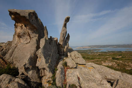 Rocks in the La Maddalena Archipelago National Park, Sardiniaの写真素材