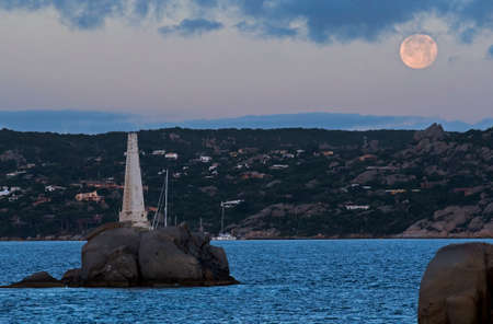The moon and the pillarの写真素材
