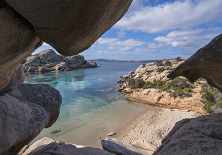 Seascape from the caveの写真素材