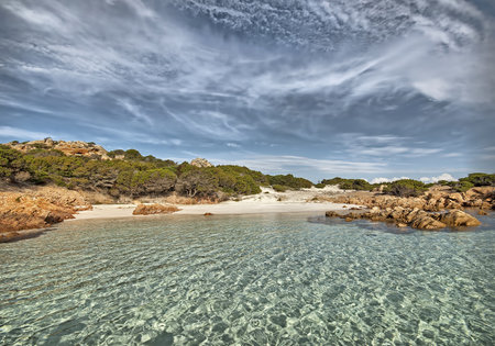 Cala Coticcio, Caprera islandの写真素材
