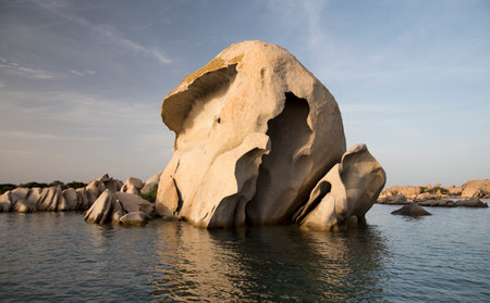 The Stone of Aphrodite in Kekova, Cyprus.の写真素材