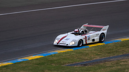Le Mans, France - 06-30-2023: 24h Classic race, Lola T292 from (1973)のeditorial素材