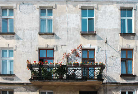 beautiful colorful architecture in Polandのeditorial素材