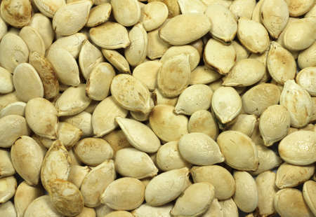 A few pumpkin seeds, abstract textureの写真素材