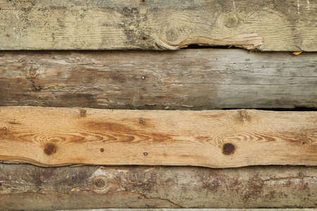 Untreated pine planks abstract backgroundの写真素材