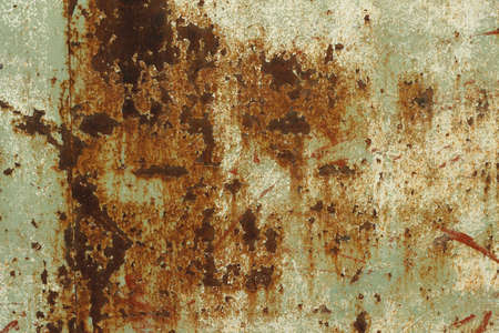 Corrosion of painted sheet metal background