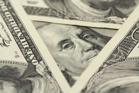 hundred-dollar bill abstract background