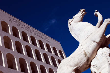 Italian Civilization Palace Romaのeditorial素材