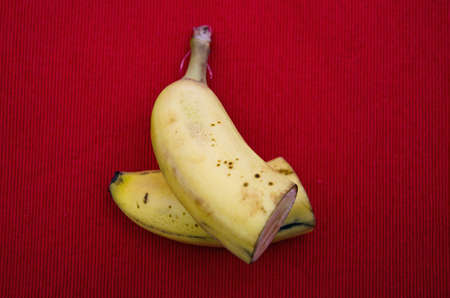 Banana potassium powerの写真素材