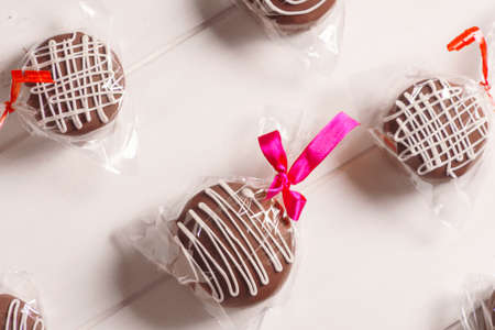 Brazilian Honey Bread with dulce de leche covered with chocolate