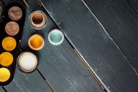 Make-up colorful eyeshadow paletteの写真素材