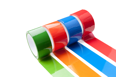 colored tape in large rollsの写真素材