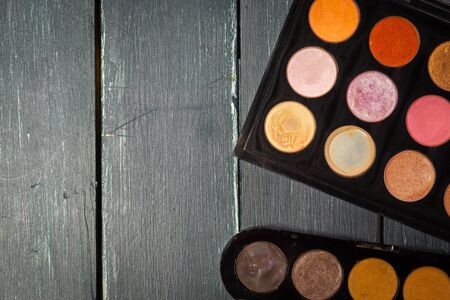 Make-up colorful eyeshadow paletteの写真素材