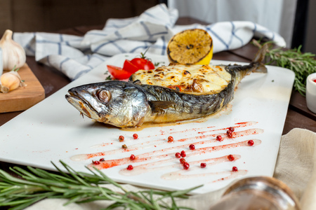 stuffed fishの写真素材