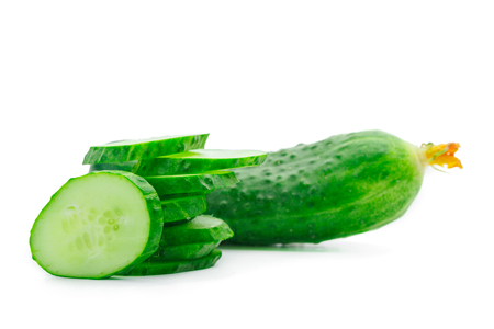 cucumber isolatedの写真素材