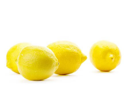 Lemon isolated on whiteの写真素材