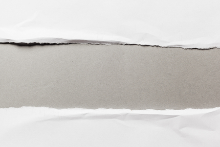 white ripped paperの写真素材