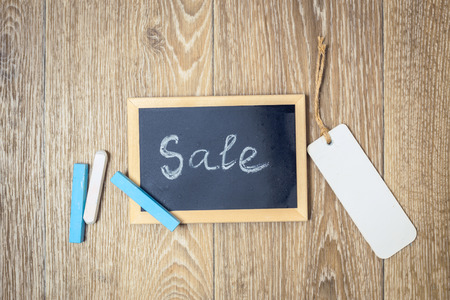 Sale Text on chalkboard