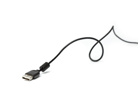 USB Cable Plug isolated on White Background