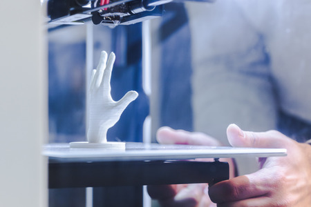 3d printing in progressの写真素材