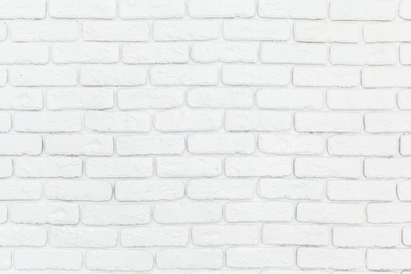 old white brick wall texture for backgroundの写真素材