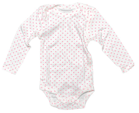 baby clothes isolated on white backgroundの写真素材
